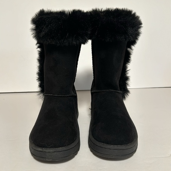 SO Sofia Girls Chestnut Brown‎ Faux Fur Sherpa Style Boot Size 12 - Picture 4 of 8